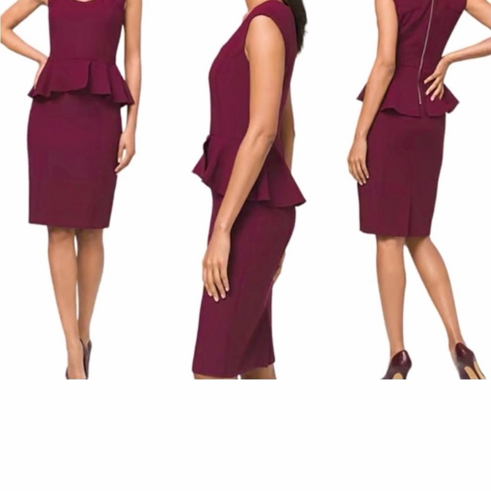 White House Black Market Rich Red Dress